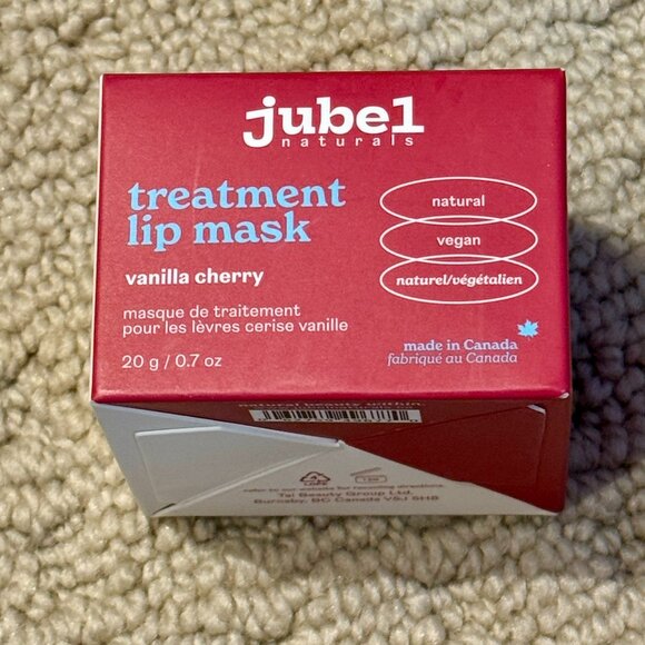 New Jubel Naturals Lip Mask Treatment Vanilla Cherry .7oz - Picture 1 of 1